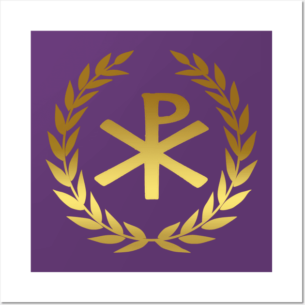 Byzantine Empire Chi Rho Wall Art by AgemaApparel